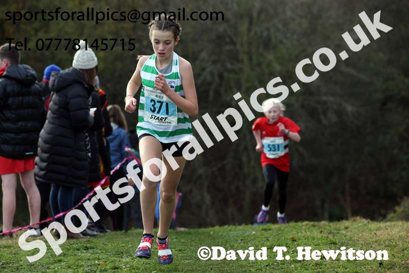 Girls under-13s 2017 Start Fitness North Eastern Harrier League, Aykley Heads, Durham. Photo:  David T. Hewitson/Sports for All Pics